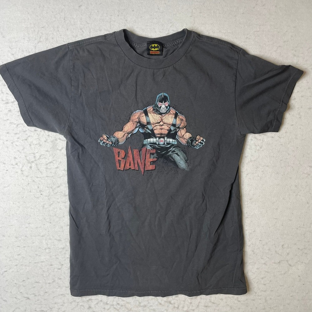 Batman Bane Graphic T Shirt Dark Gray DC Comics Men's Small
